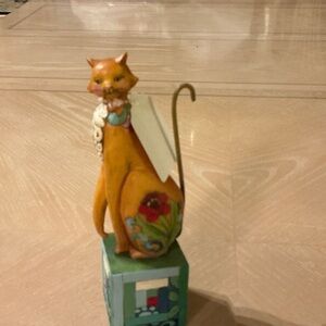 Jim Shore Orange Cat Sculpture